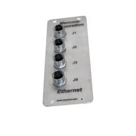 Ethernet, Field Wireable, 4 Pole, M12 D-Coded Male Straight