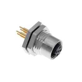 Ethernet, Field Wireable, 4 Pole, M12 D-Coded Male Straight