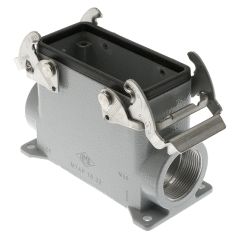Standard, Rectangular Base, V-Type, Double Latch, Surface mount, size 77.27, Side M32 cable entry, High Construction