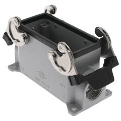 Standard, Rectangular Base, Double Latch, Surface mount, size 77.27, Side M25 cable entry